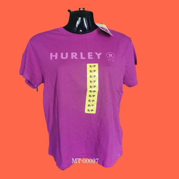 Hurley Ladies' Short Sleeve Graphic Tee (Pink) S/P - Picture 1 of 7